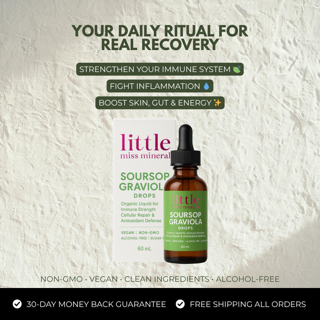 Soursop Graviola Drops - Organic Liquid for Immune Strength, Cellular Repair & Antioxidant Defense