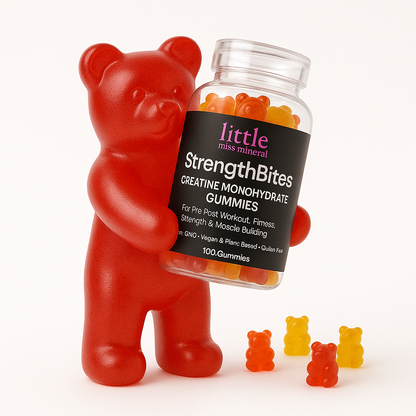 StrengthBites - Creatine Monohydrate Gummies for Pre/Post Workout, Fitness, Strength & Muscle Building