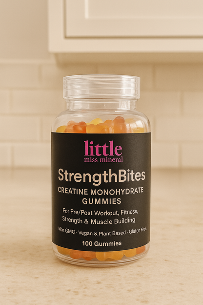 StrengthBites - Creatine Monohydrate Gummies for Pre/Post Workout, Fitness, Strength & Muscle Building