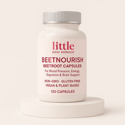 BeetNourish – Beetroot Capsules for Blood Pressure, Energy, Digestion & Brain Support (120 ct)