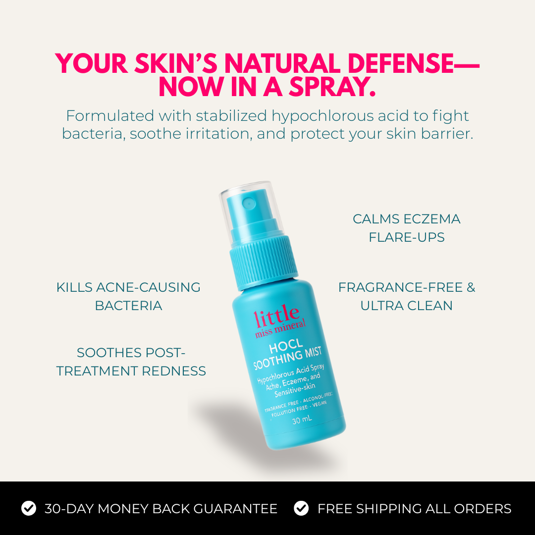 HOCl Soothing Mist - Hypochlorous Acid Spray for Acne, Eczema, and Sensitive Skin