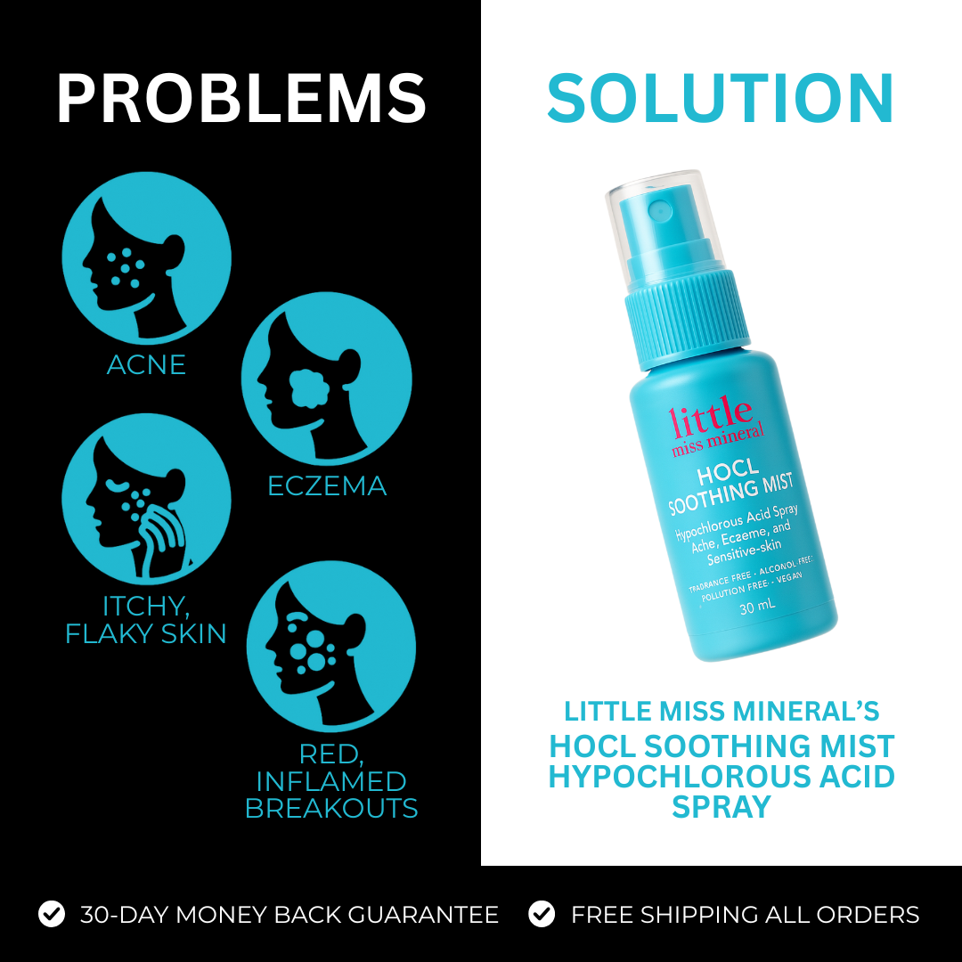 HOCl Soothing Mist - Hypochlorous Acid Spray for Acne, Eczema, and Sensitive Skin